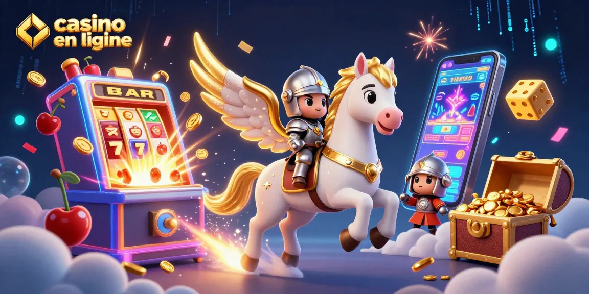 Profitez d'un casino en ligne magnifique avec un cheval céleste et des machines à sous éclatantes.