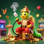 Win big with jala live's dynamic gaming scene featuring an interactive caterpillar master and vibrant casino elements.