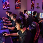 Engaged players accessing their accounts on CIKA4D, showcasing a vibrant gaming atmosphere with diverse participants.