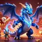 Win big at situs slot with a vibrant 3D dragon and exciting casino elements!