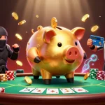 Experience vibrant gameplay action at cổng game sunwin with a dynamic illustration of gambling characters and fun features.