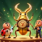 Engage in fun gaming adventures with new123b featuring lively characters amidst vibrant casino visuals.