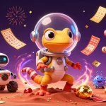 Engage in thrilling casino adventures with jawa138 in this vibrant illustration.