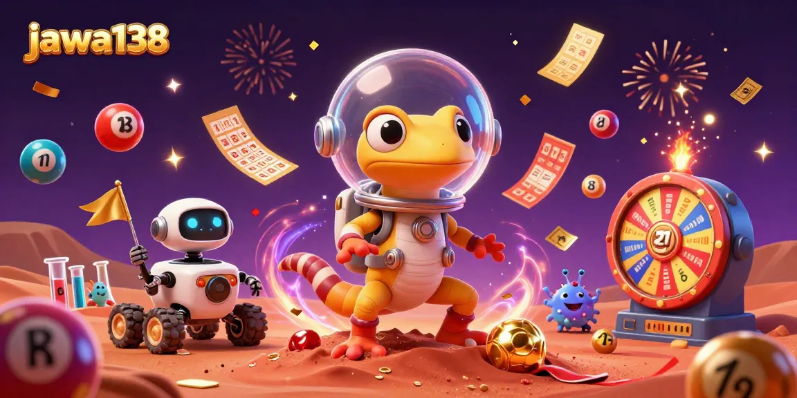 Engage in thrilling casino adventures with jawa138 in this vibrant illustration.