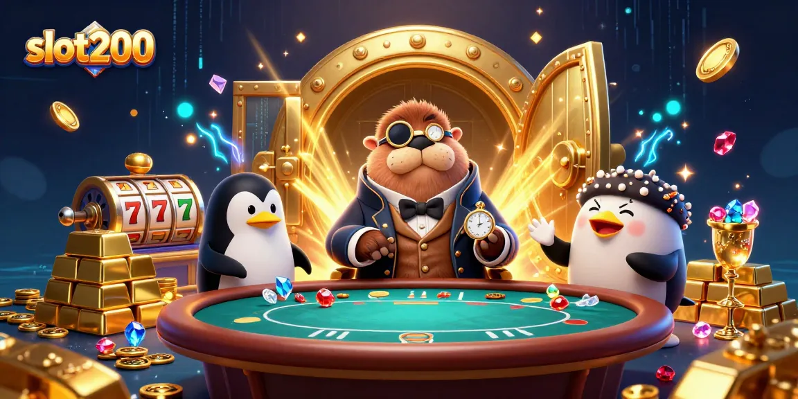 slot200 menyajikan permainan slot online dengan karakter lucu dan elemen kasino menarik.