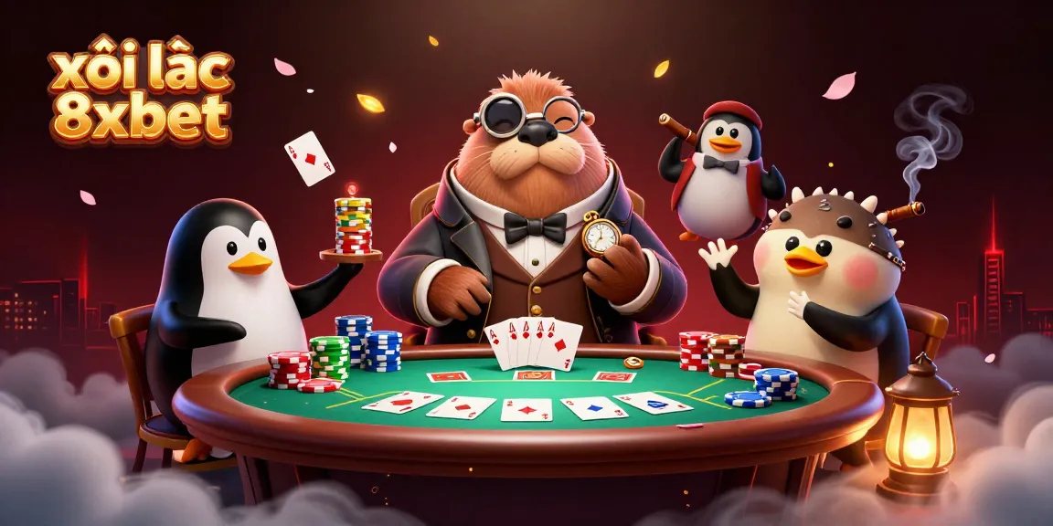 Join the excitement at xôi lạc 8xbet as you manage your hand at an underwater poker game.