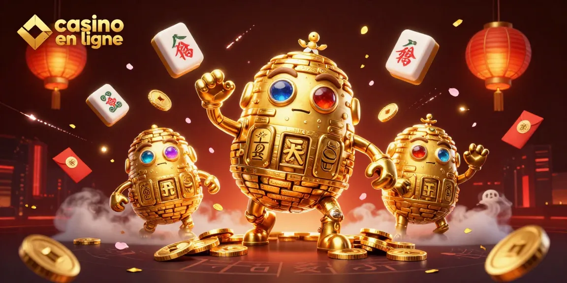 Expérimentez le casino en ligne avec le golem doré et des éléments festifs