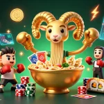 Engage with moba4d's exciting gaming scene, featuring interactive characters and cryptocurrency elements.