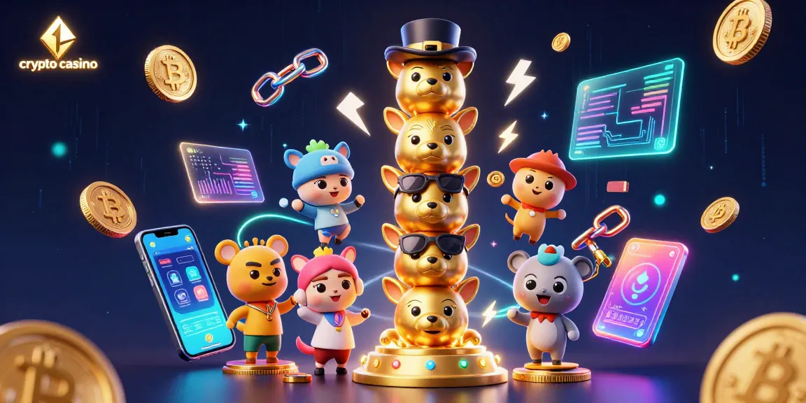 Gioca nei migliori crypto casino con i simboli di Bitcoin e Ethereum che illuminano la scena.