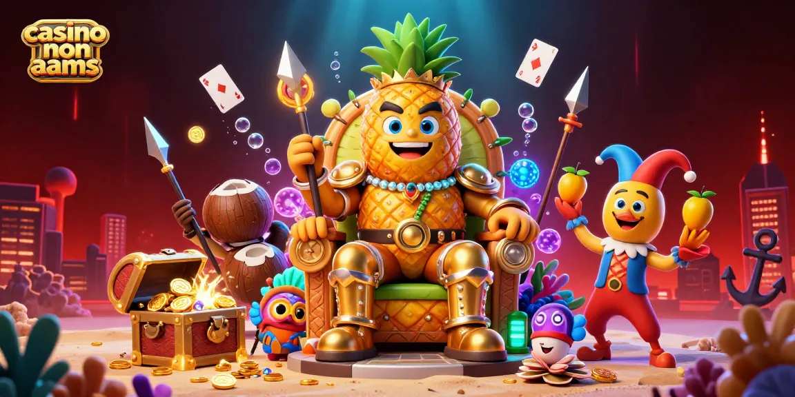 Vivi l'azzardo con il re del casinò non AAMS in un'illustrazione vibrante e dettagliata.